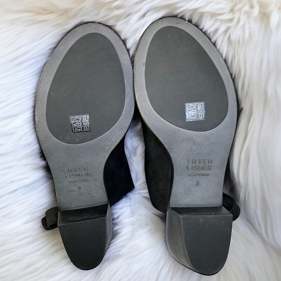 $245 Eileen Fisher VINTAGE Pagoda Shoes 8 Booties Sandals Open Toe Cut Outs NIB - Picture 10 of 16